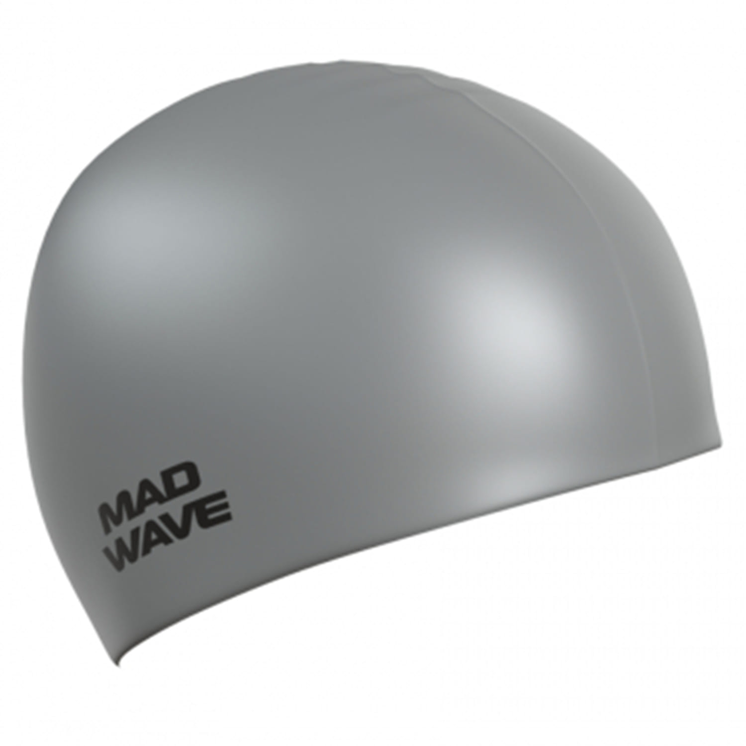 Шапочка для плавания MAD WAVE Intensive Silicone Solid Grey