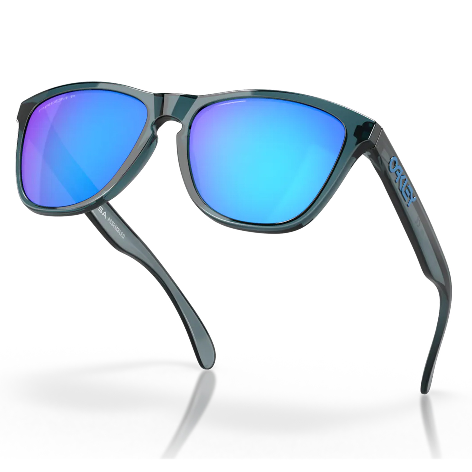 Oakley Frogskins Crystal Black Prizm Sapphire Polarized