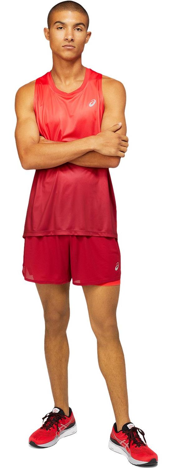 Майка беговая Asics Kasane Singlet Electric Red/Burgundy