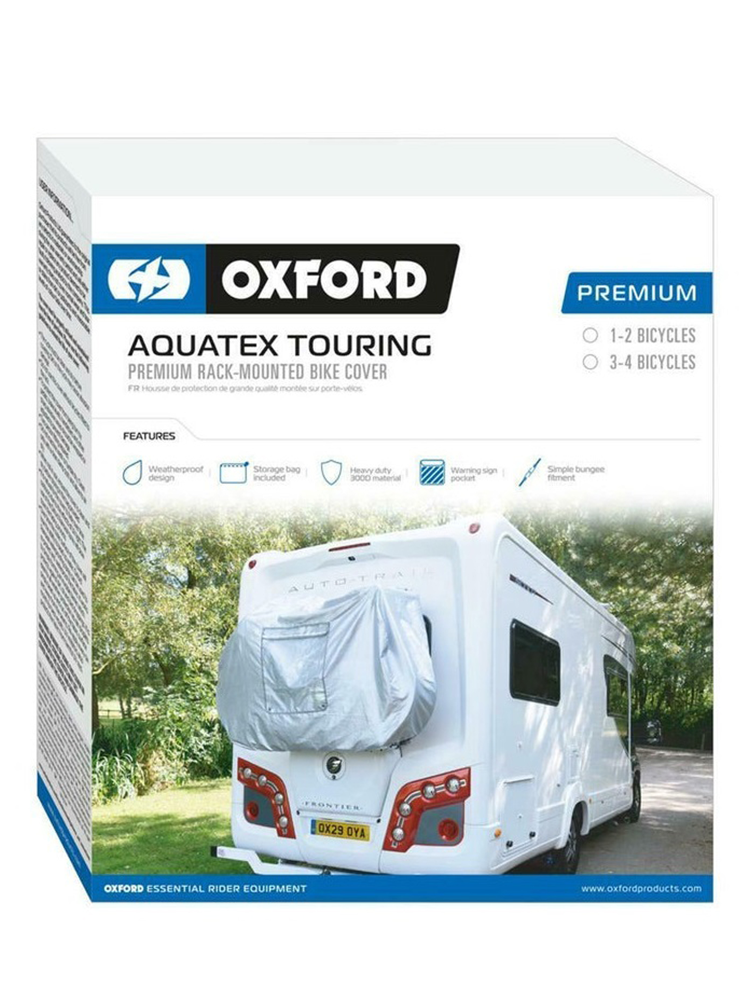 Oxford Aquatex Touring Premium Bike Cover for 3 4 bikes 5990