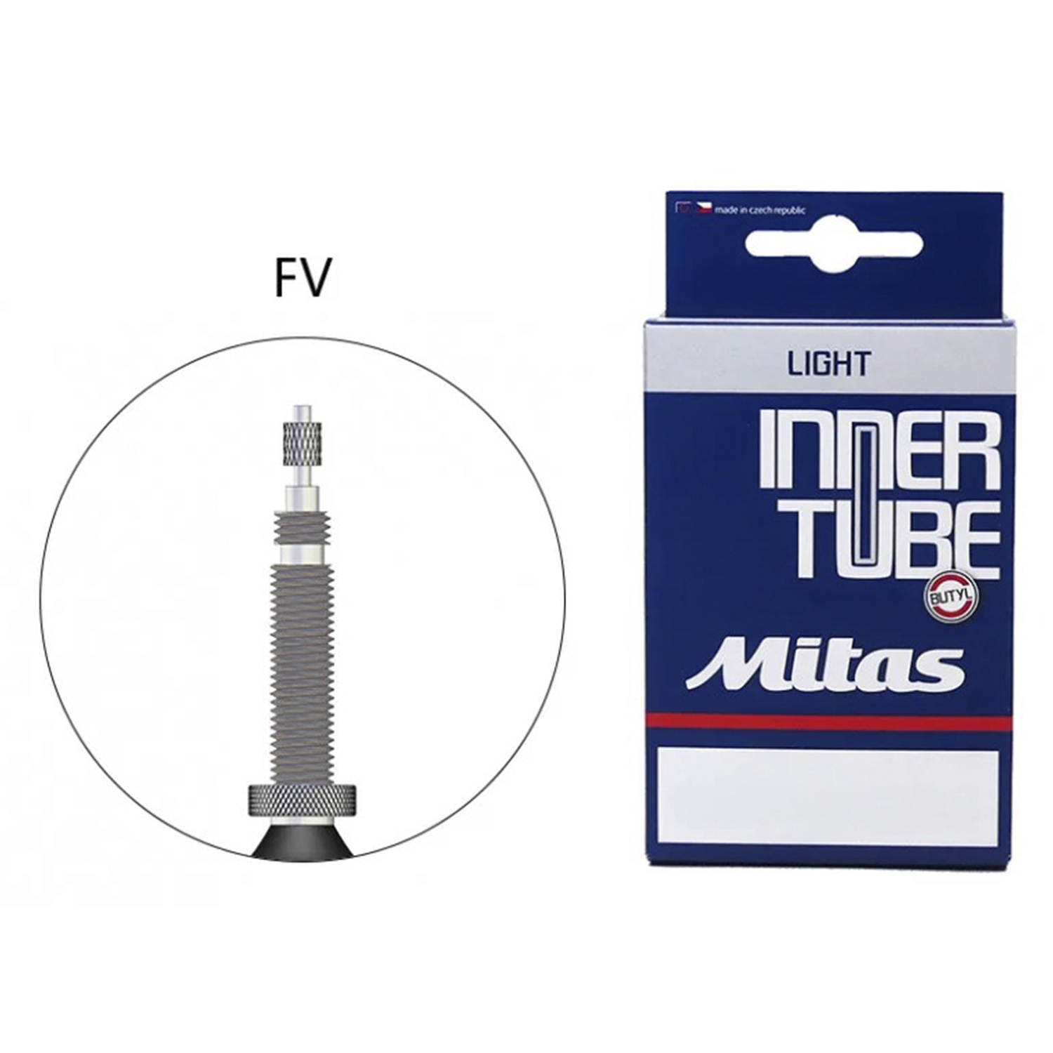 Велокамера Mitas D08 LH FV33 26 x 1,90 - 2,30