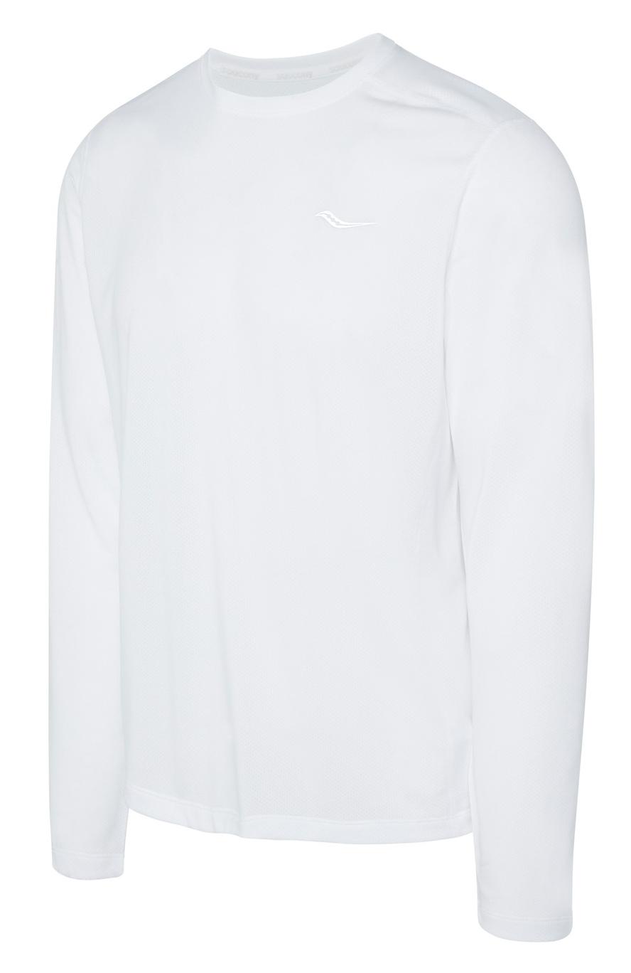 Футболка с длинным рукавом Saucony Stopwatch Long Sleeve White