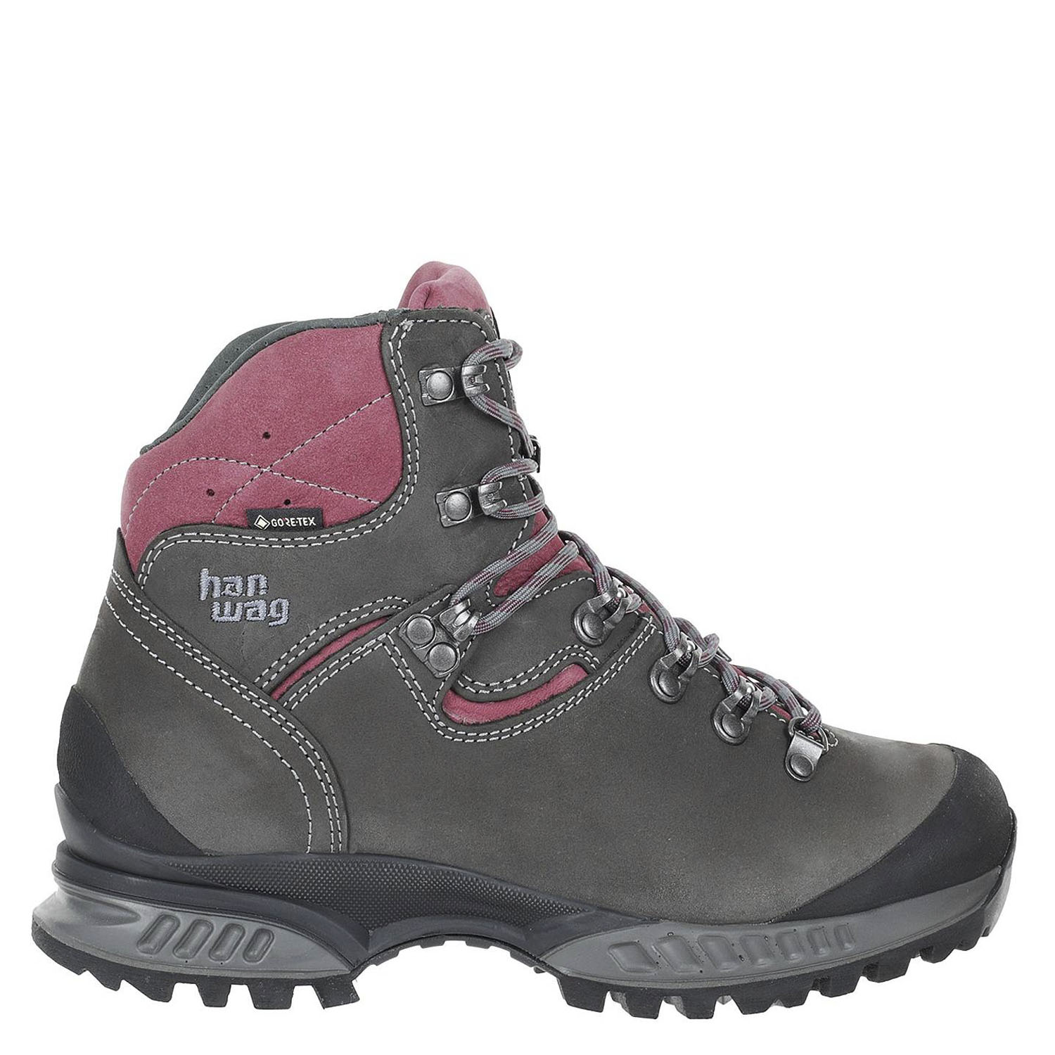 Треккинговые ботинки Hanwag Tatra II Lady GTX Asphalt/Dark Garnet