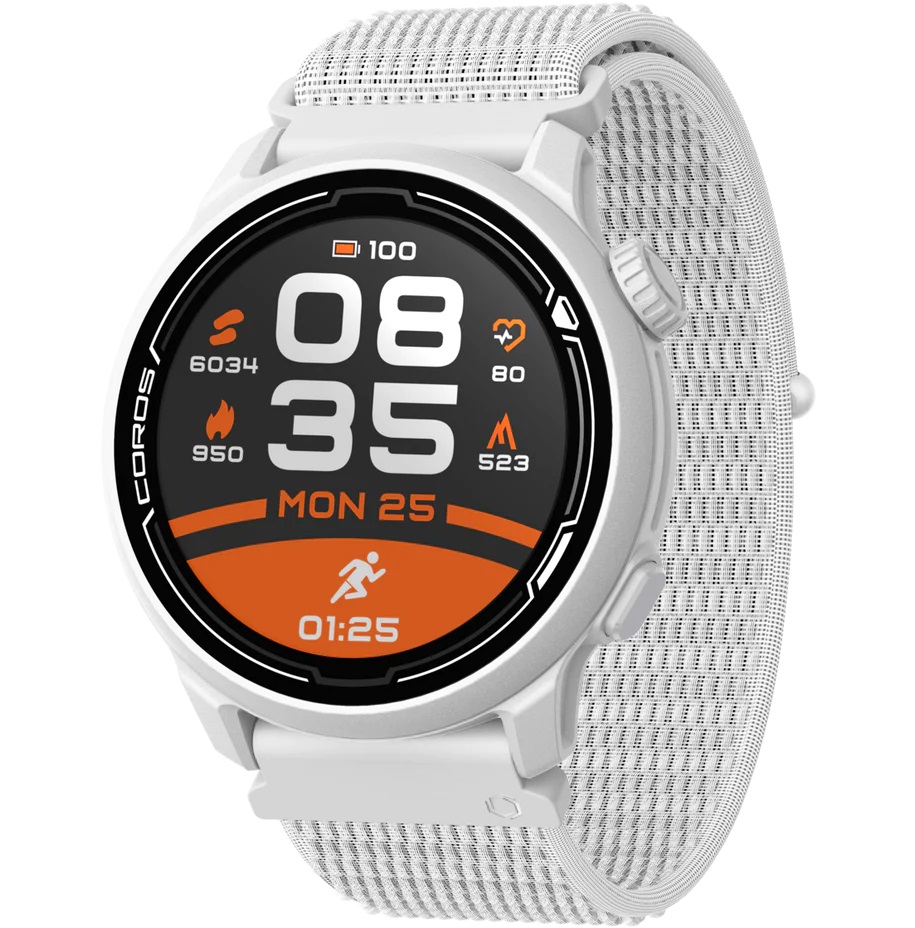 Часы COROS PACE 2 Premium GPS Sport Watch White Nylon Band