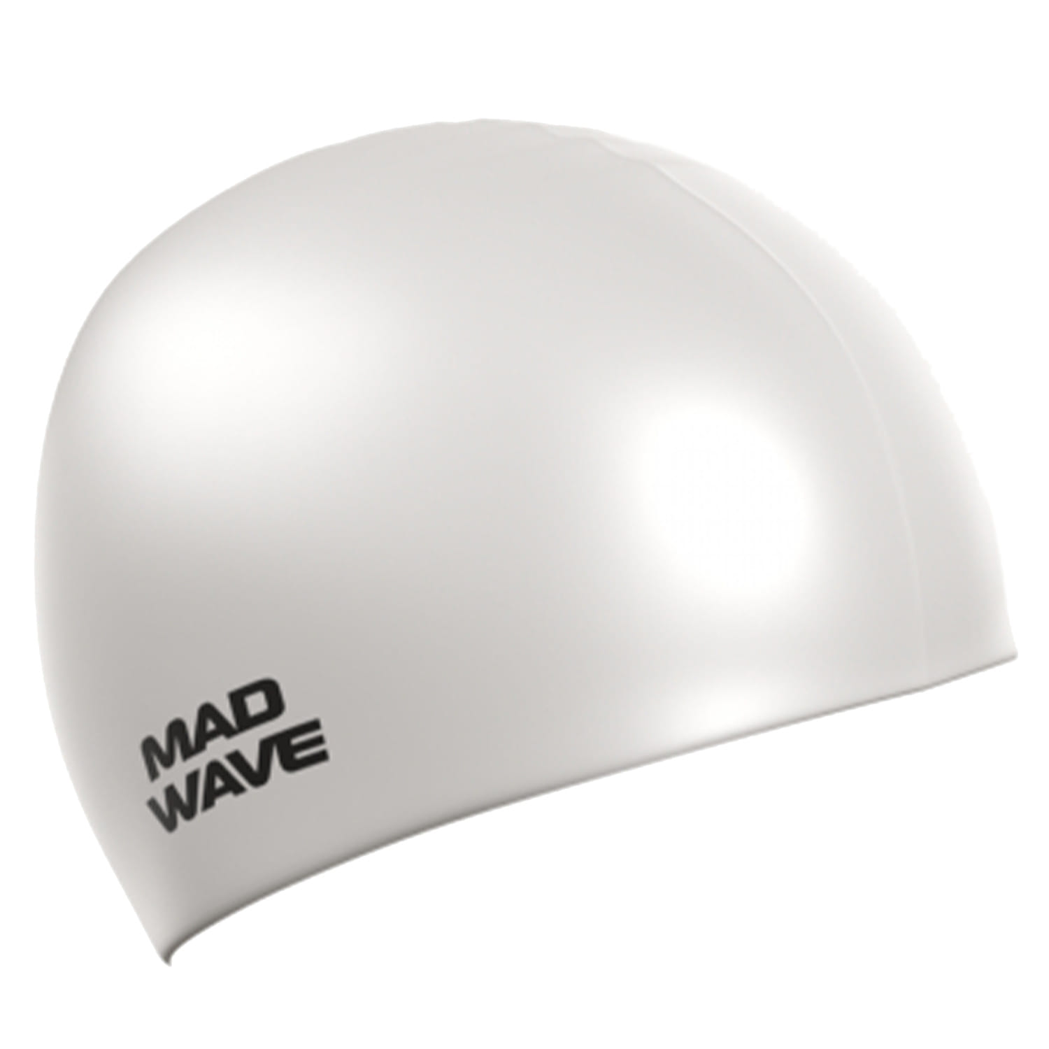 Шапочка для плавания MAD WAVE Intensive Silicone Solid White