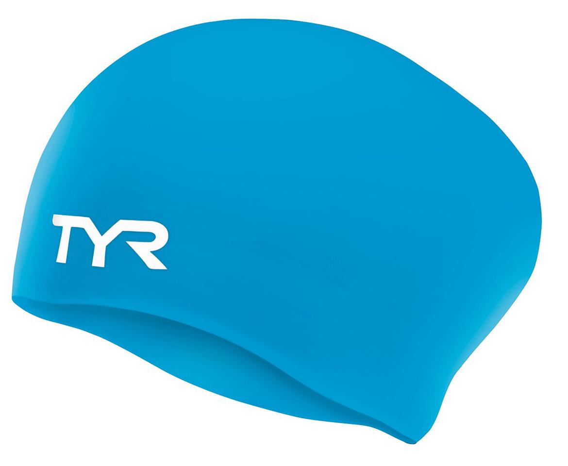 Шапочка для плавания TYR Long Hair Wrinkle-Free Silicone Cap Голубой –  купить по цене 1690 руб, магазин «Кант»