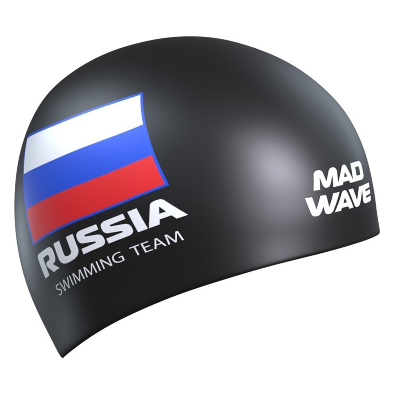 Шапочка для плавания MAD WAVE Swimming Team Black