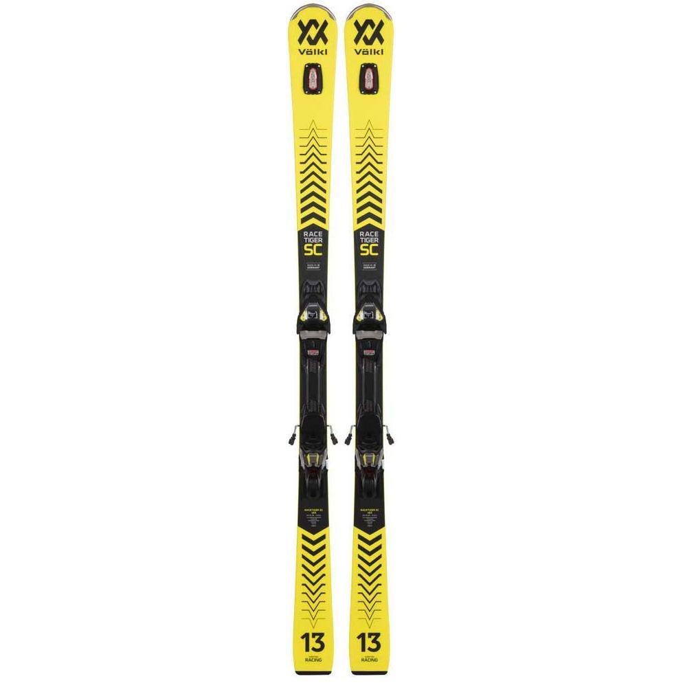 Горные лыжи с креплениями Volkl 2021-22 Racetiger SC + VMotion 12 GW yellow