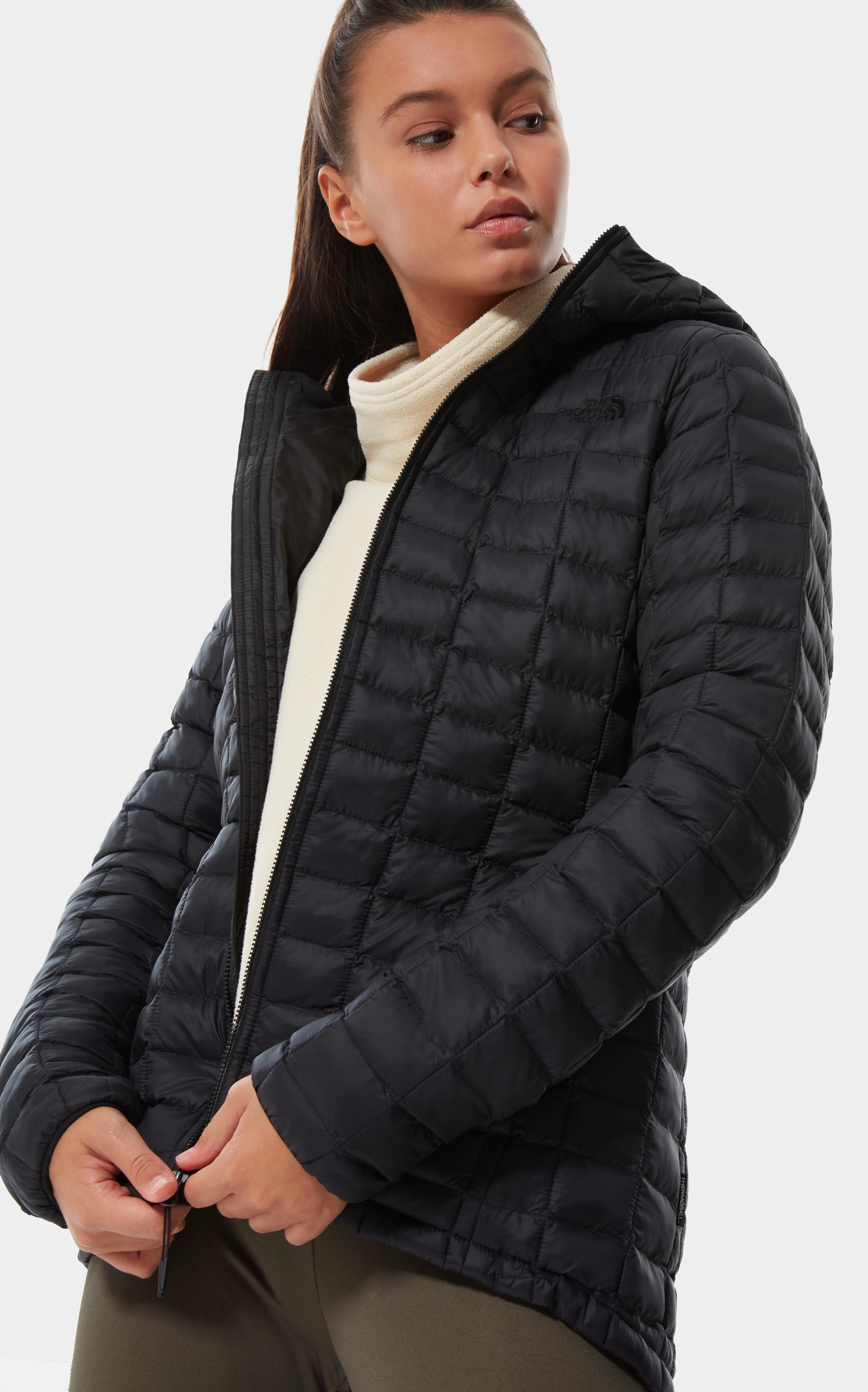 The north face black on sale thermoball hooded jacket