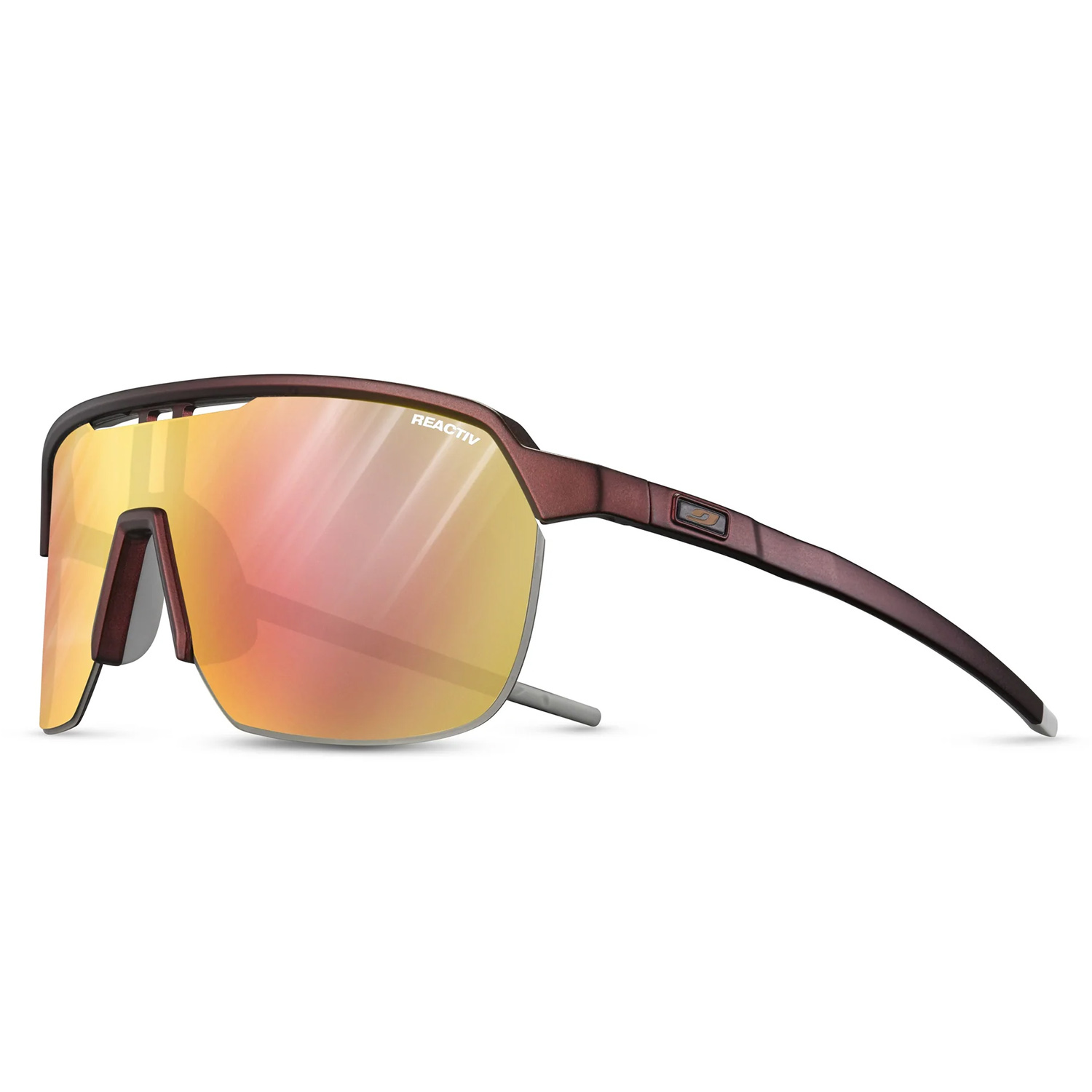 Очки солнцезащитные Julbo Frequency Bordeaux/Gray/Reactiv S1-3 LAGP/Yellow/Brown/Multilayer Pink/Gold