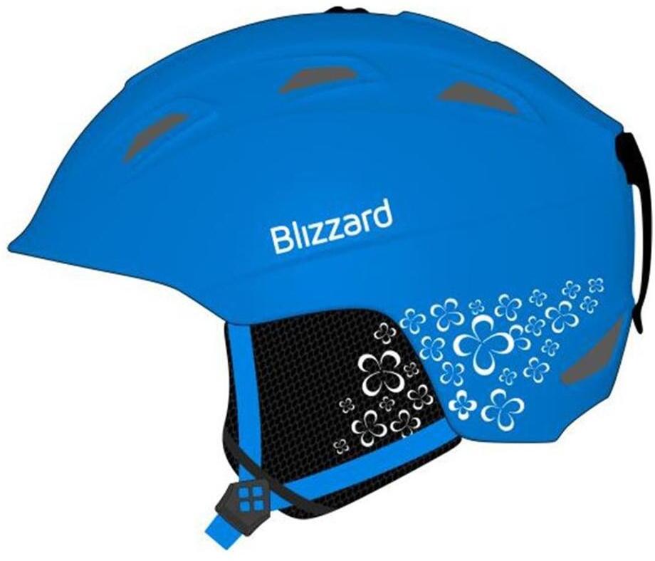 Зимний Шлем BLIZZARD Viva Demon ski helmet, blue matt/white flowers