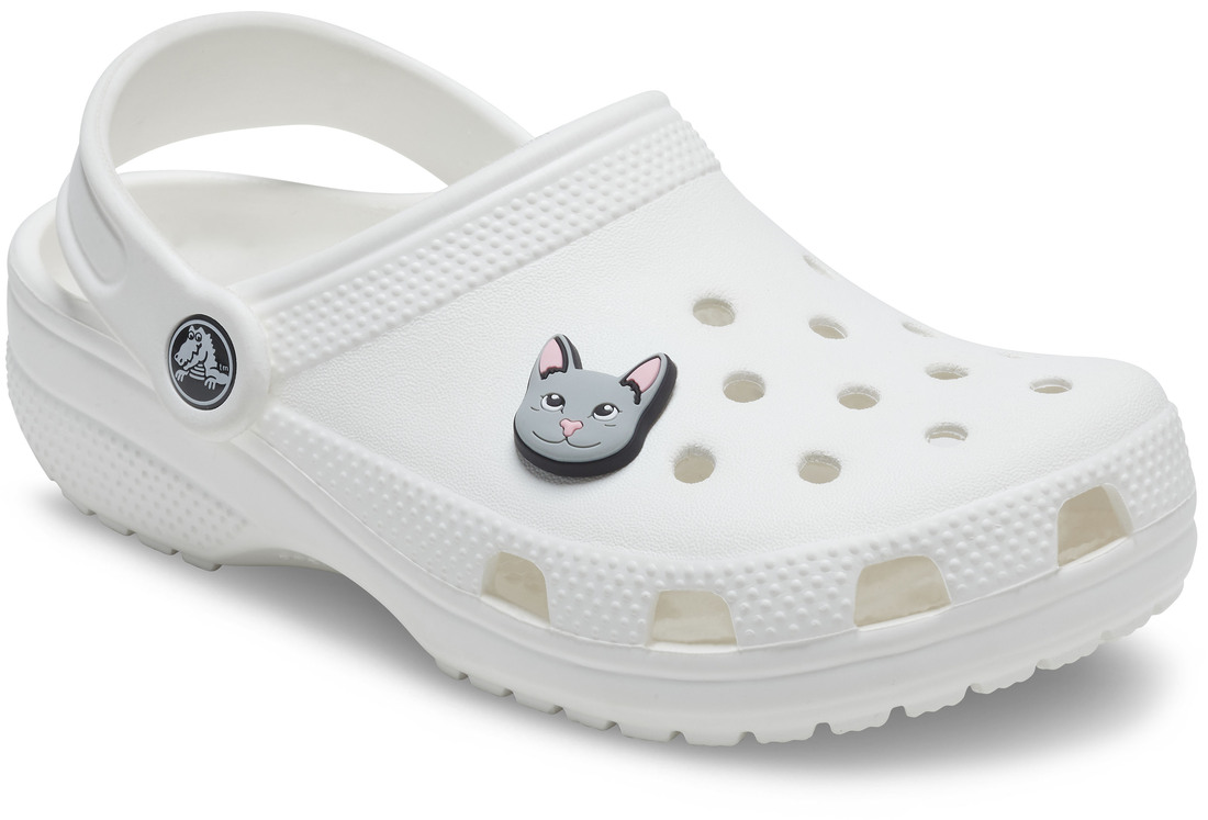 Украшение для обуви Crocs Grey Cat