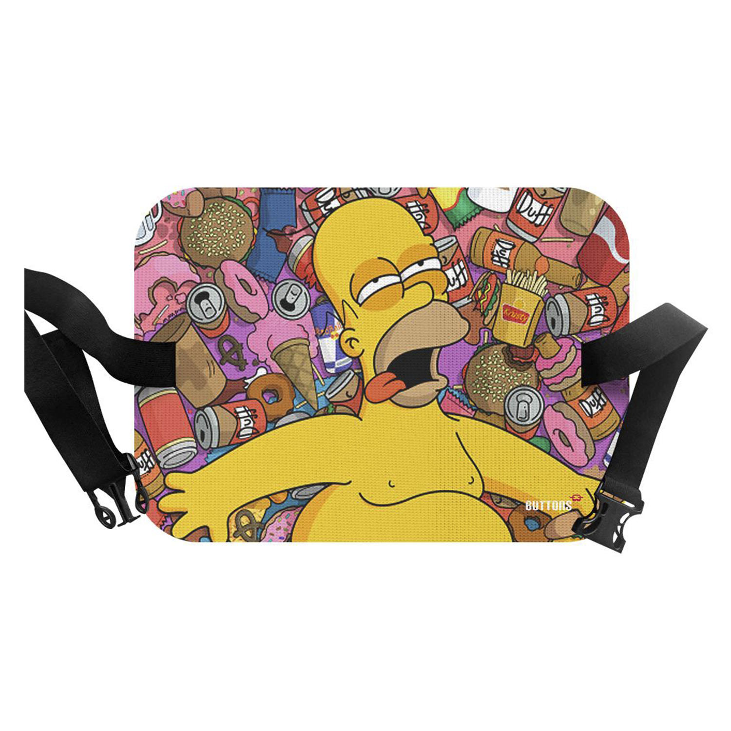 Сидушка Buttons Homer simpson Черный