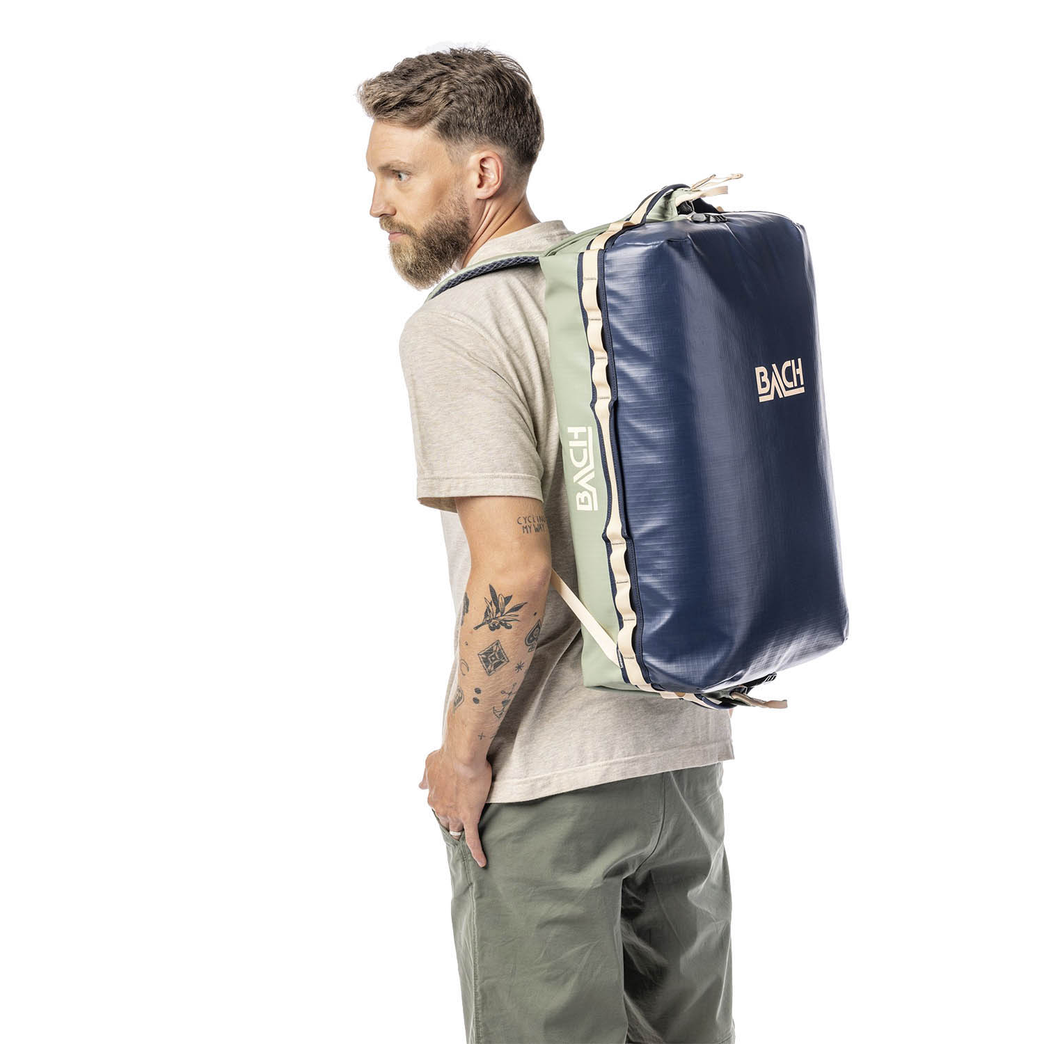 Сумка дорожная BACH Duffel Dr. Expedition 40 Sample Sage Green/Midnight Blue