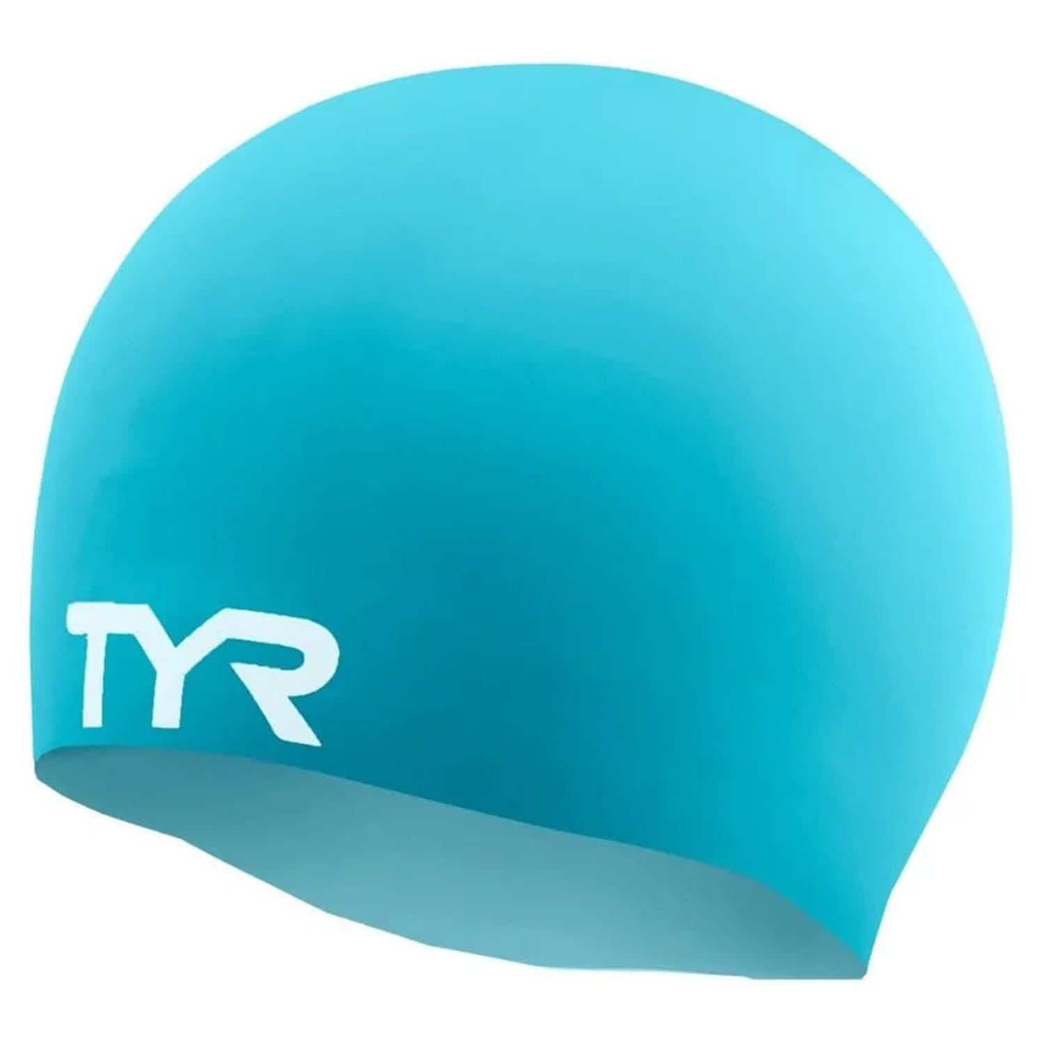 Шапочка для плавания TYR Wrinkle Free Silicone Cap Голубой