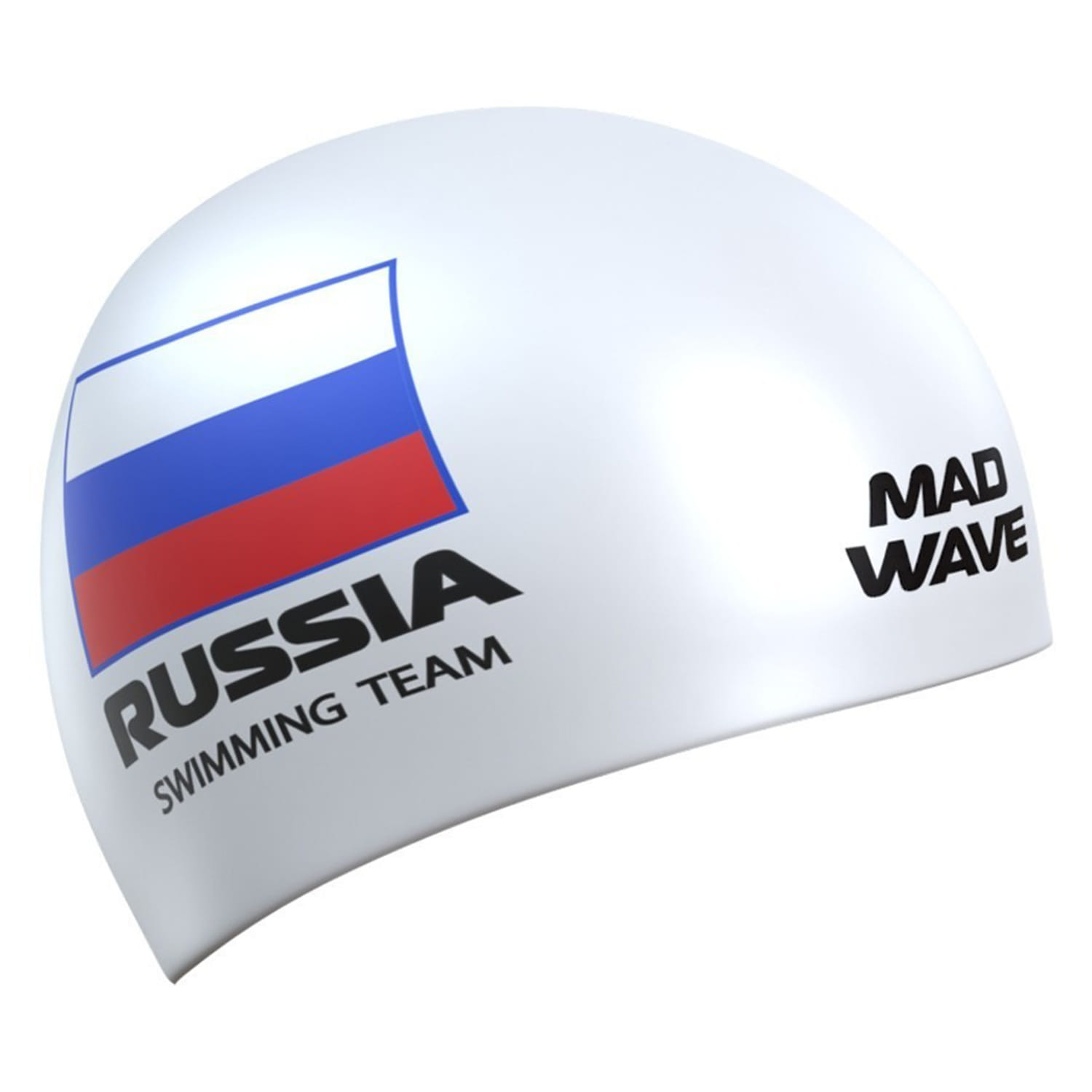 Шапочка для плавания MAD WAVE Swimming Team White