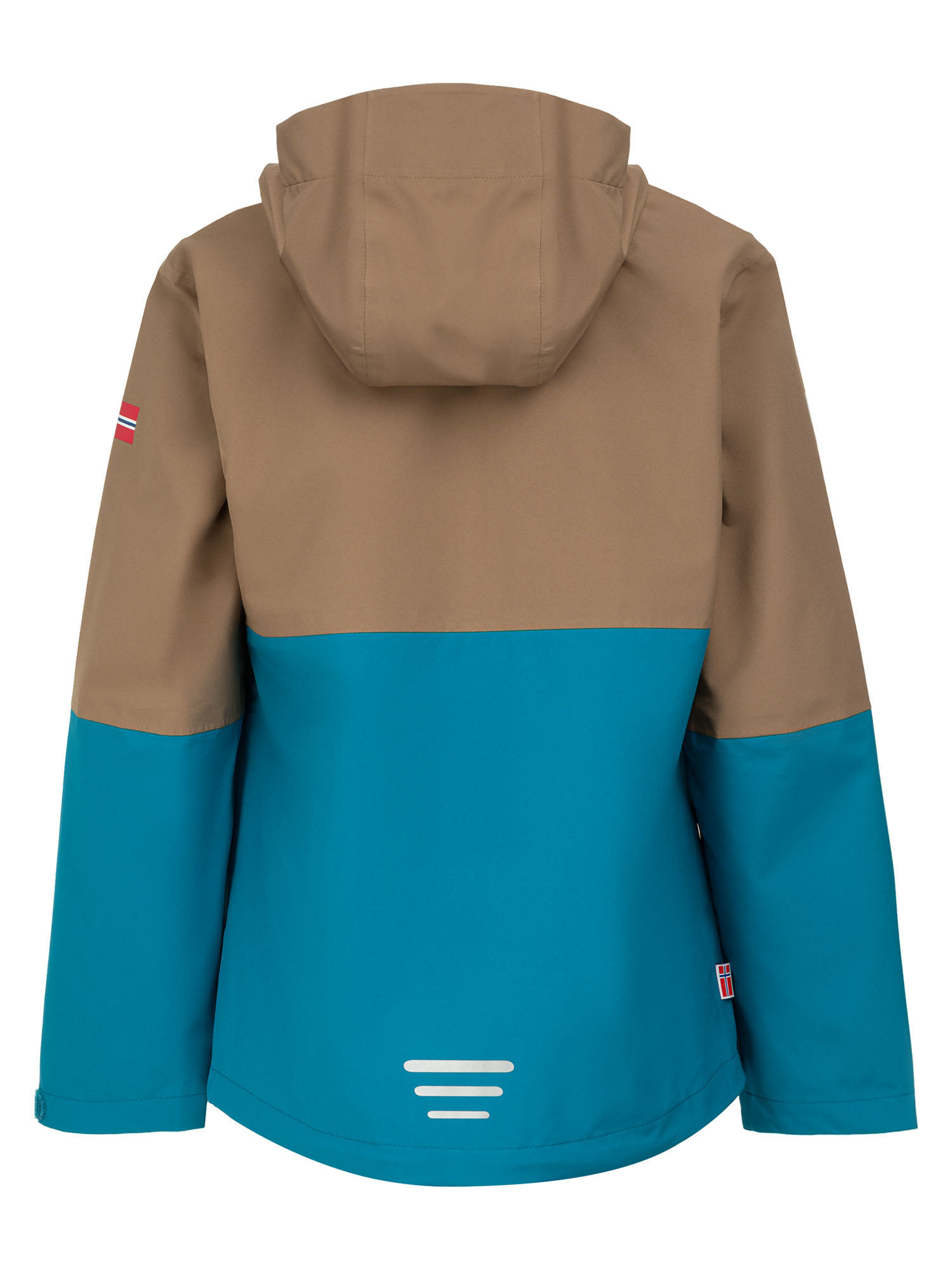 Куртка детская Trollkids Gjende Mocca Brown/Atlantic Blue/Glow Orange