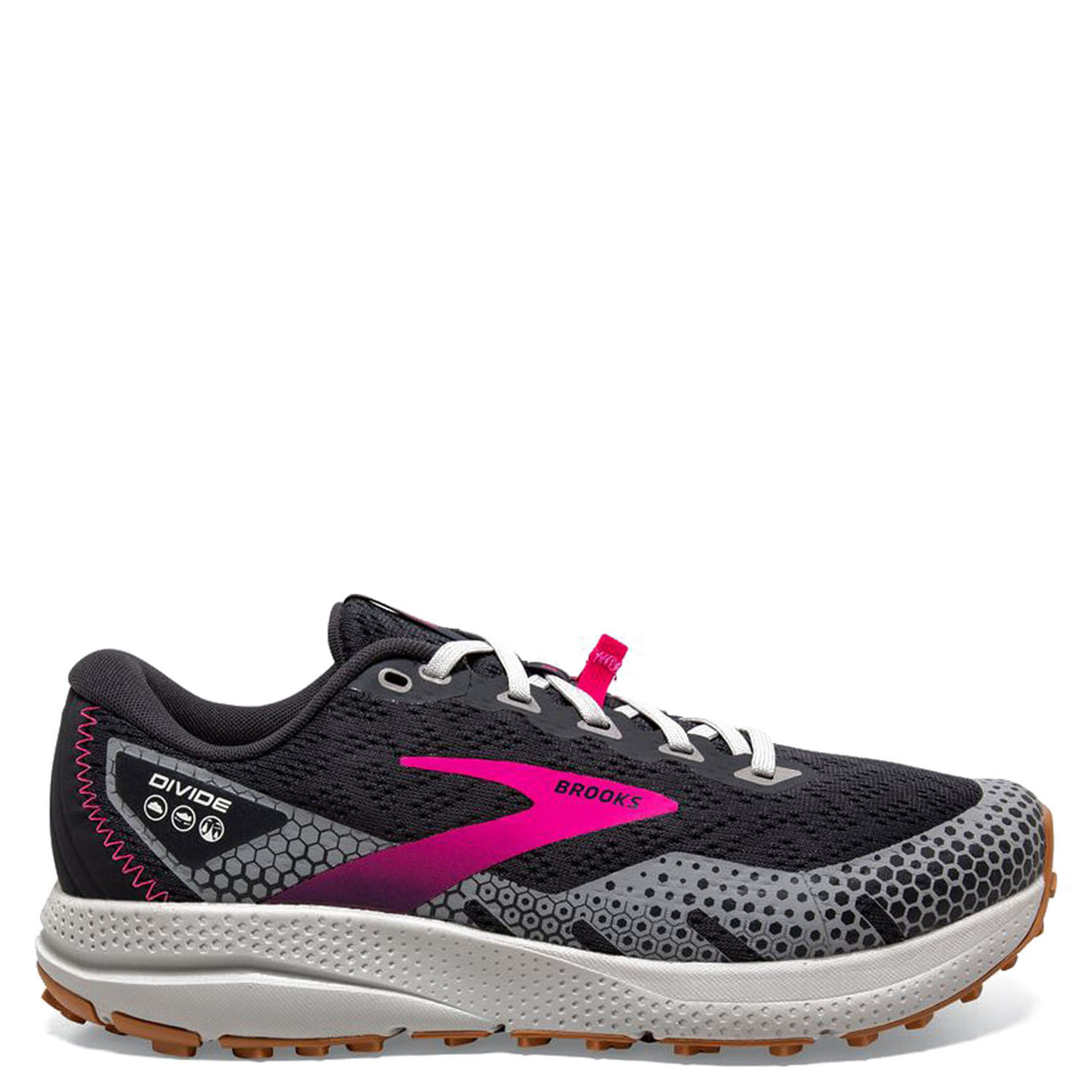 BROOKS Divide 3 Ebony Grey Pink