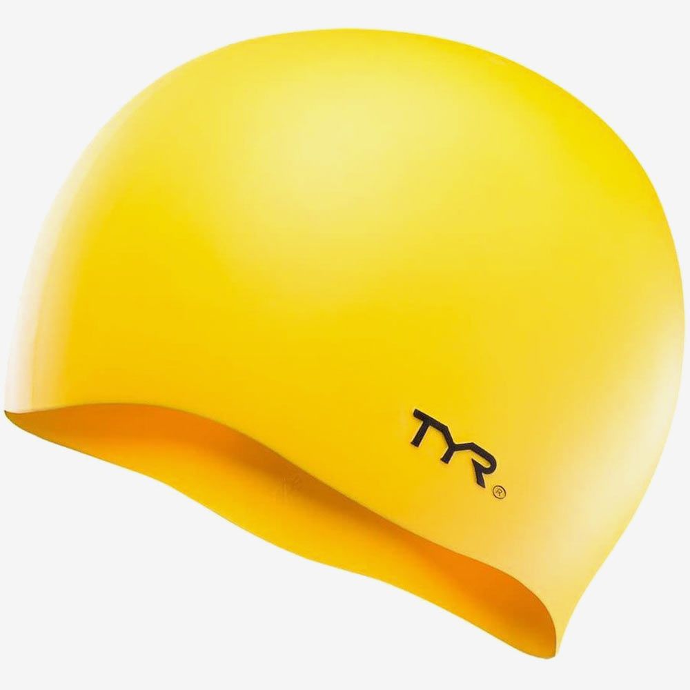 Шапочка для плавания TYR Wrinkle Free Silicone Cap Желтый