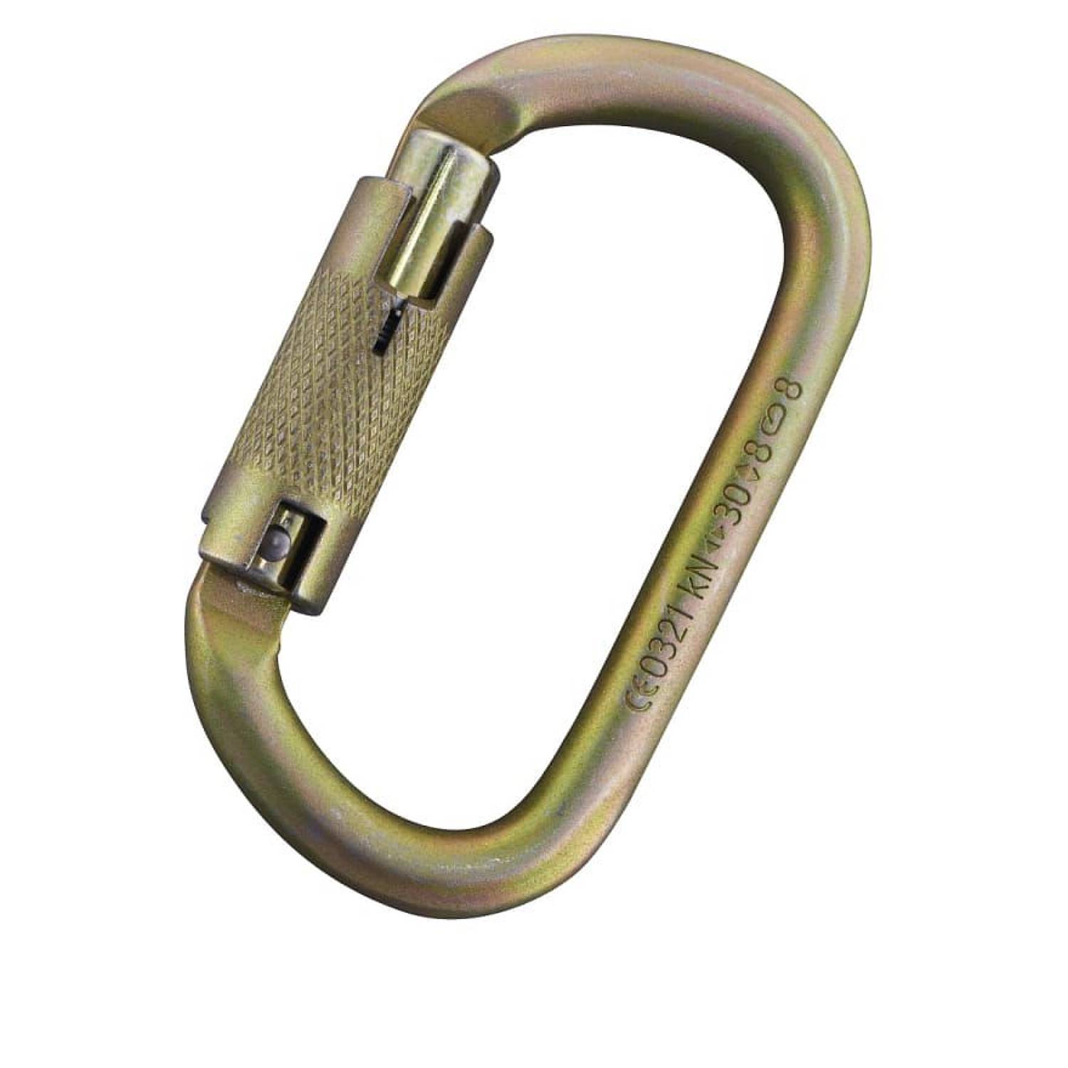 Карабин Kailas Oval Triple Auto-lock Carabiner Light Gold