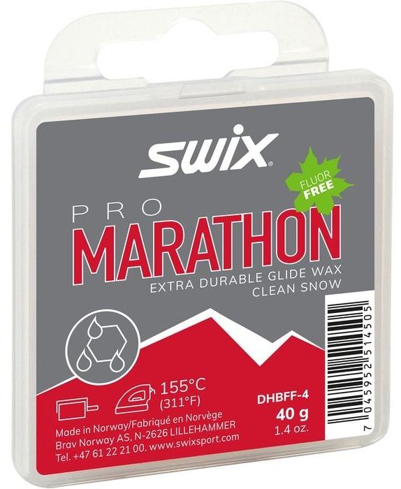 Универсальный парафин SWIX Marathon Pro Black 40g Black