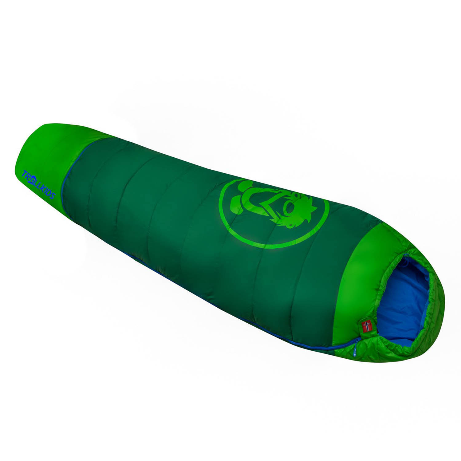 Детский спальник Trollkids Fjell Dreamer extendable Dark Green/Green/Medium Blue