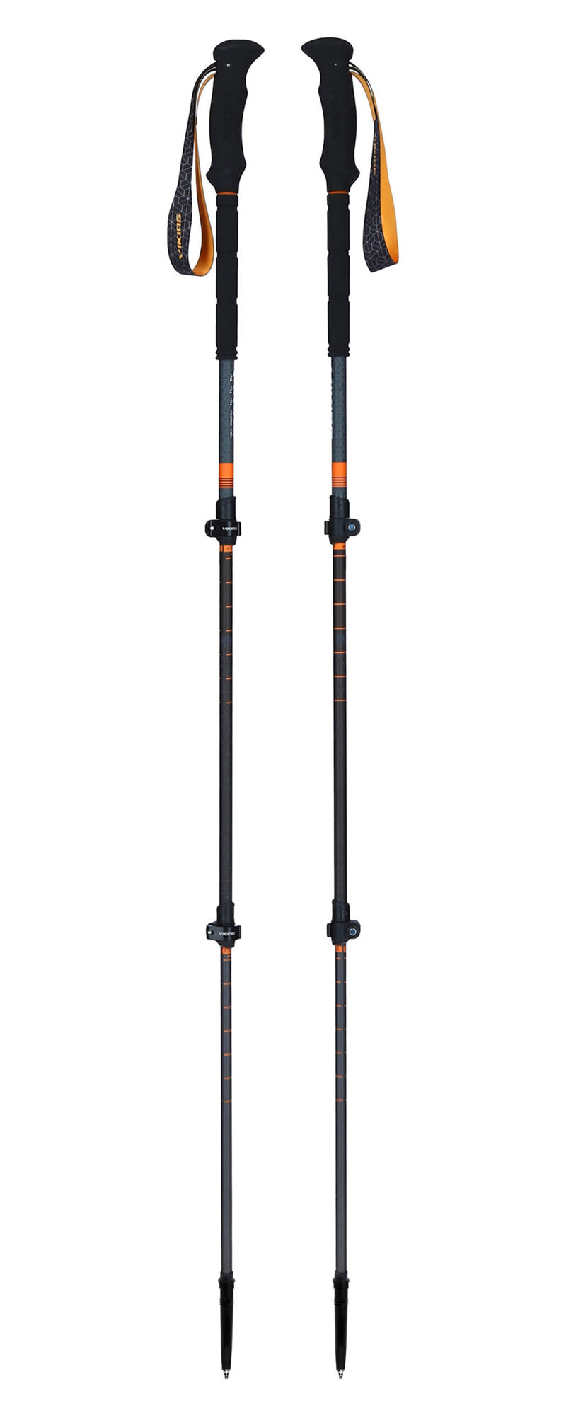 Палки треккинговые VIKING Poles Kangri Skitour Gray/Orange