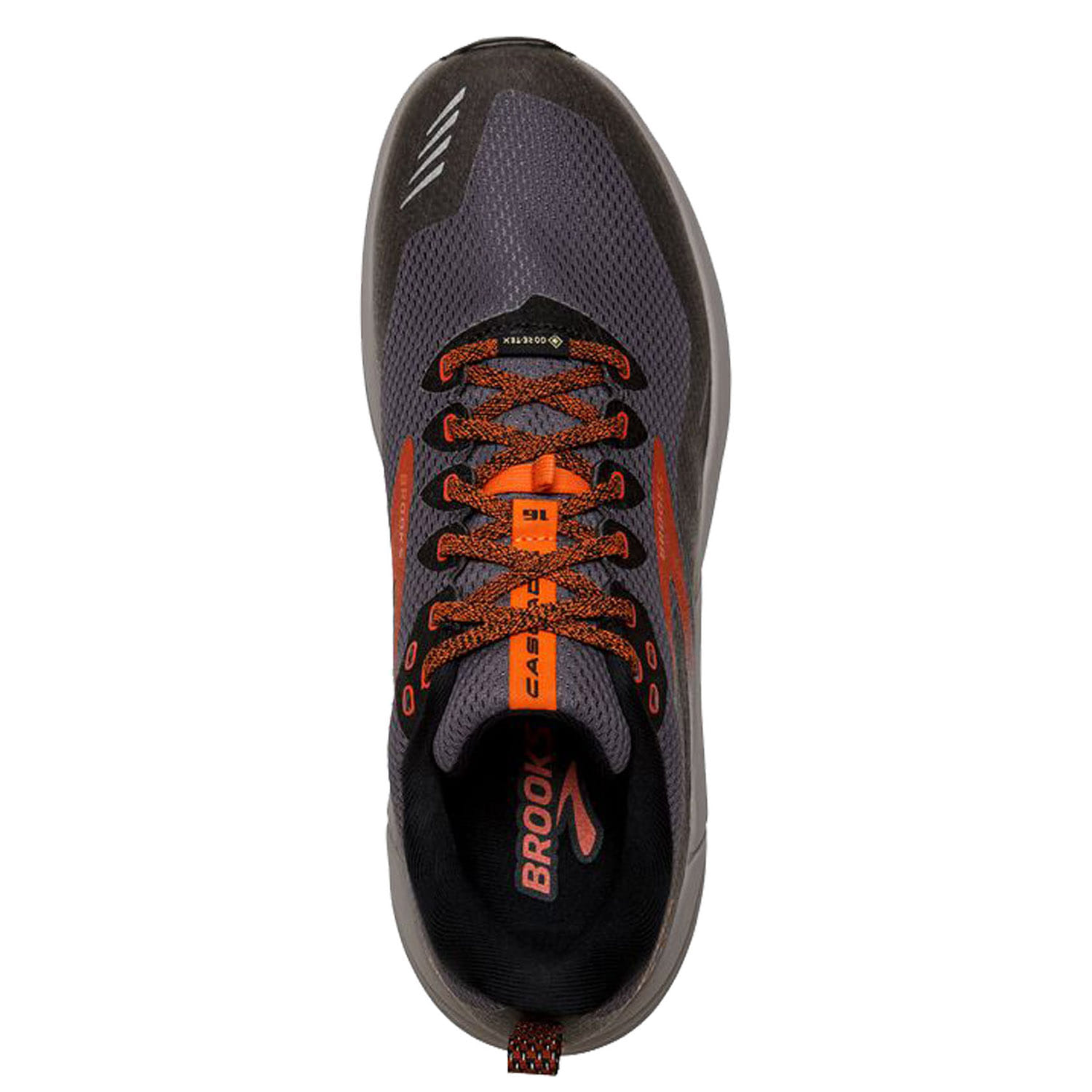 BROOKS Cascadia 16 GTX Black Ebony Cinnabar