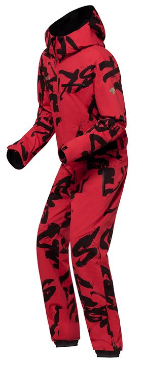 Комбинезон горнолыжный Descente Shogun Electtric Red Mami Descente Print