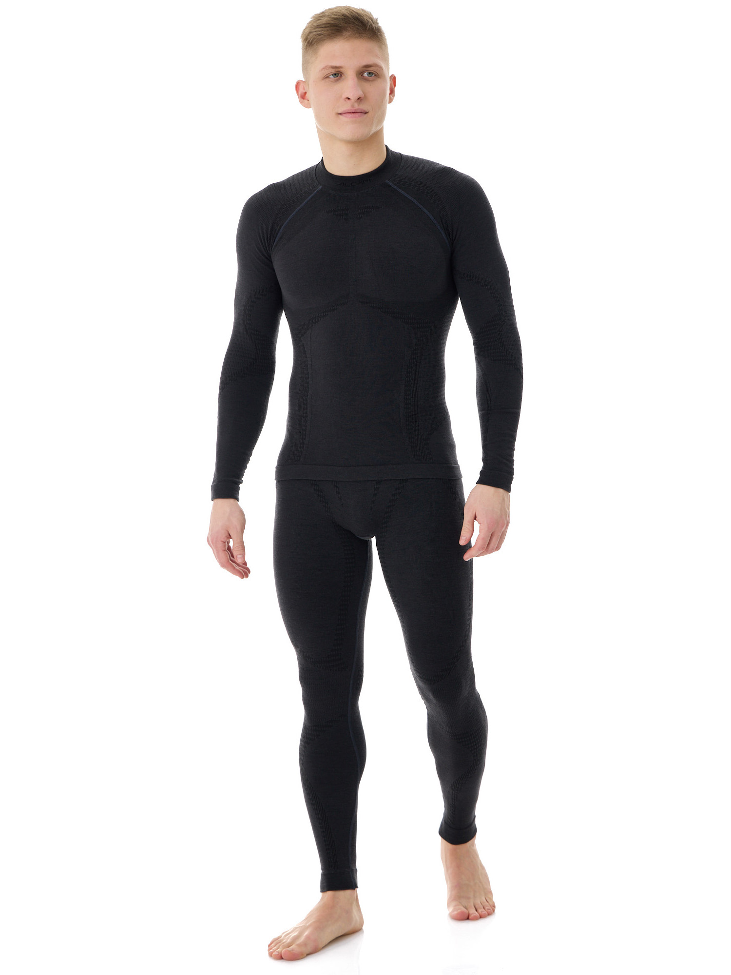 Accapi Ergowool Merino thermal pants for men| Iron/Black