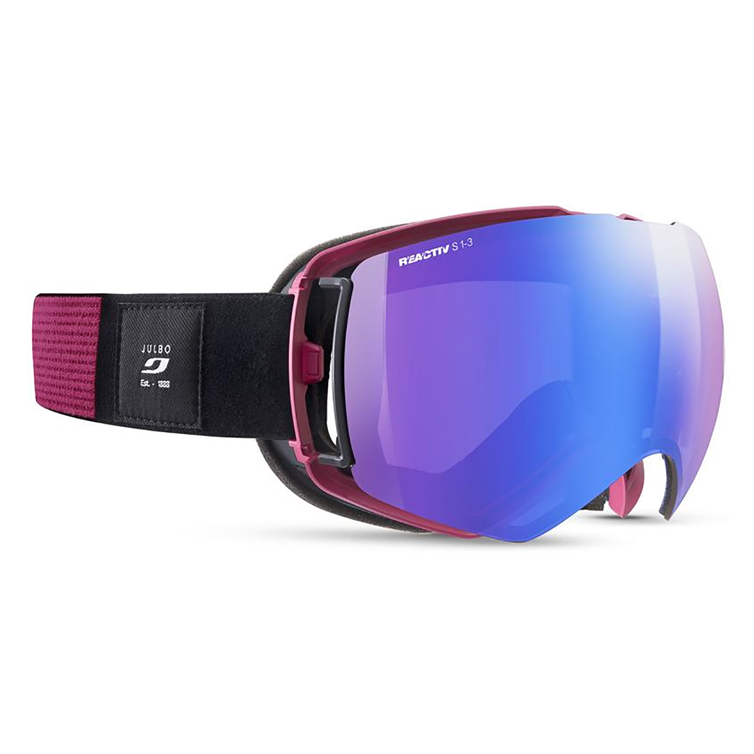 Маска горнолыжная Julbo Light Year Reactiv S1-3 Black/Purple/Blue Flash