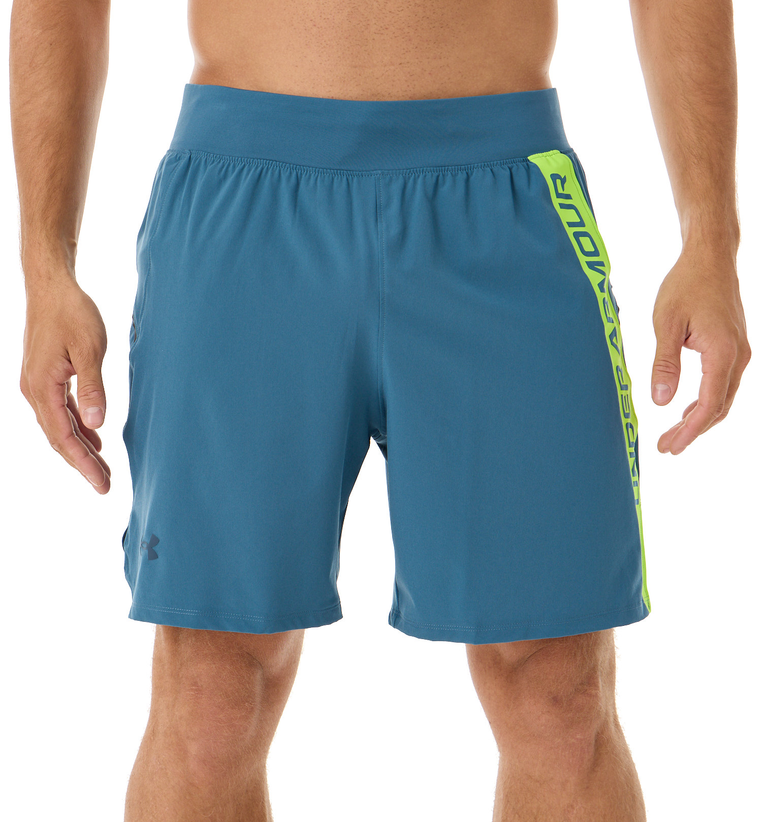 Шорты беговые Under Armour Launch Elite 7 Static Blue/Lime Surge