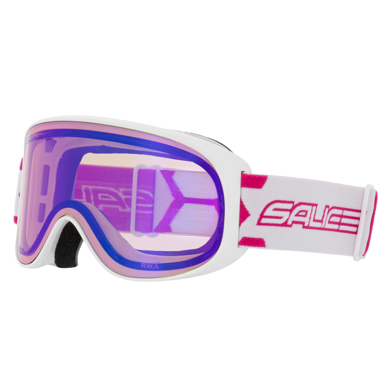 Маска горнолыжная Salice 100RWX White-Purple/Da Rwx S1-S3