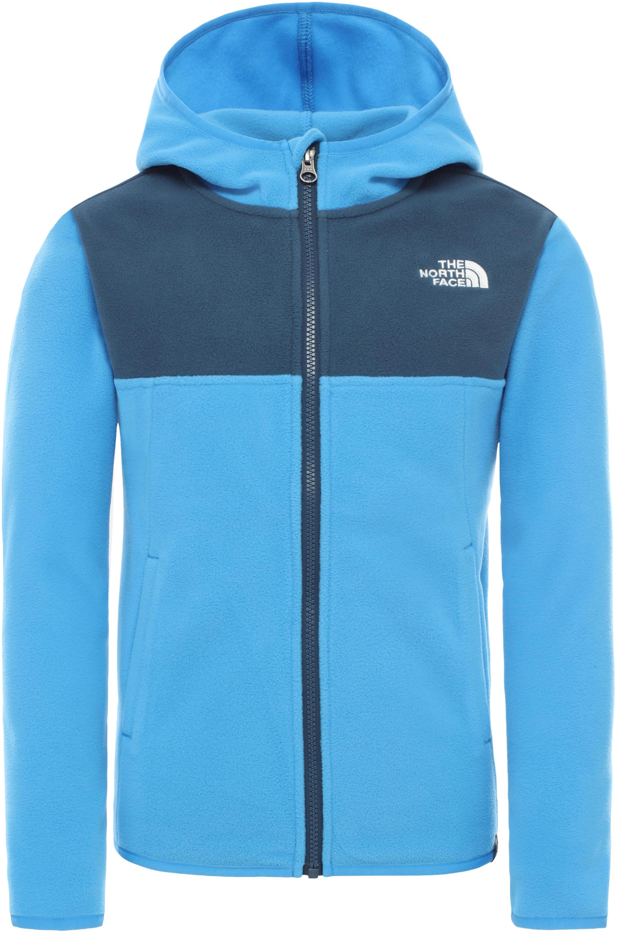 The North Face 2020 Boy s Glacier Full Zip Hoodie Clear Lake Blue