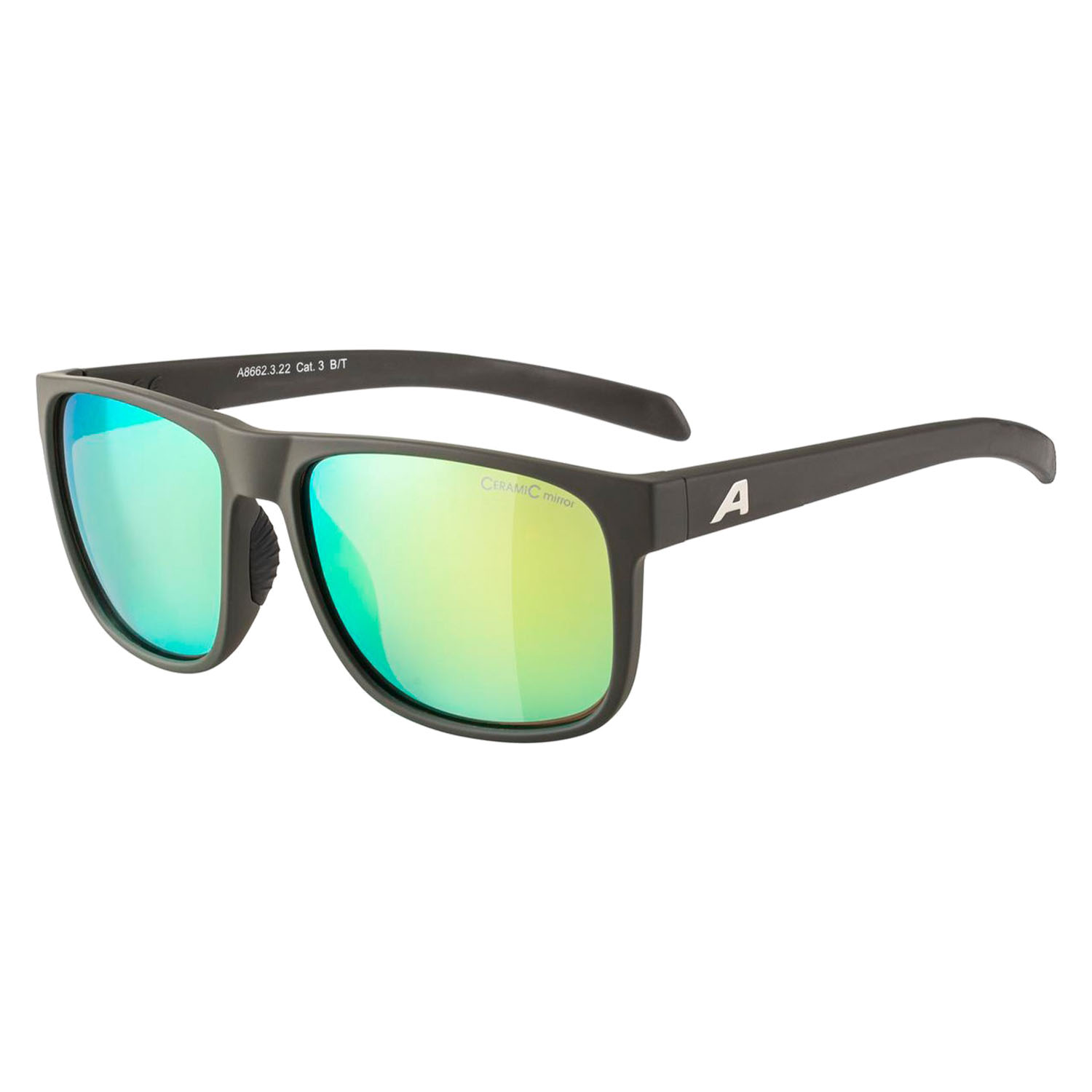 Очки солнцезащитные ALPINA Nacan III Coffee-Grey Matt/Neon Yellow Mirror Cat. 3