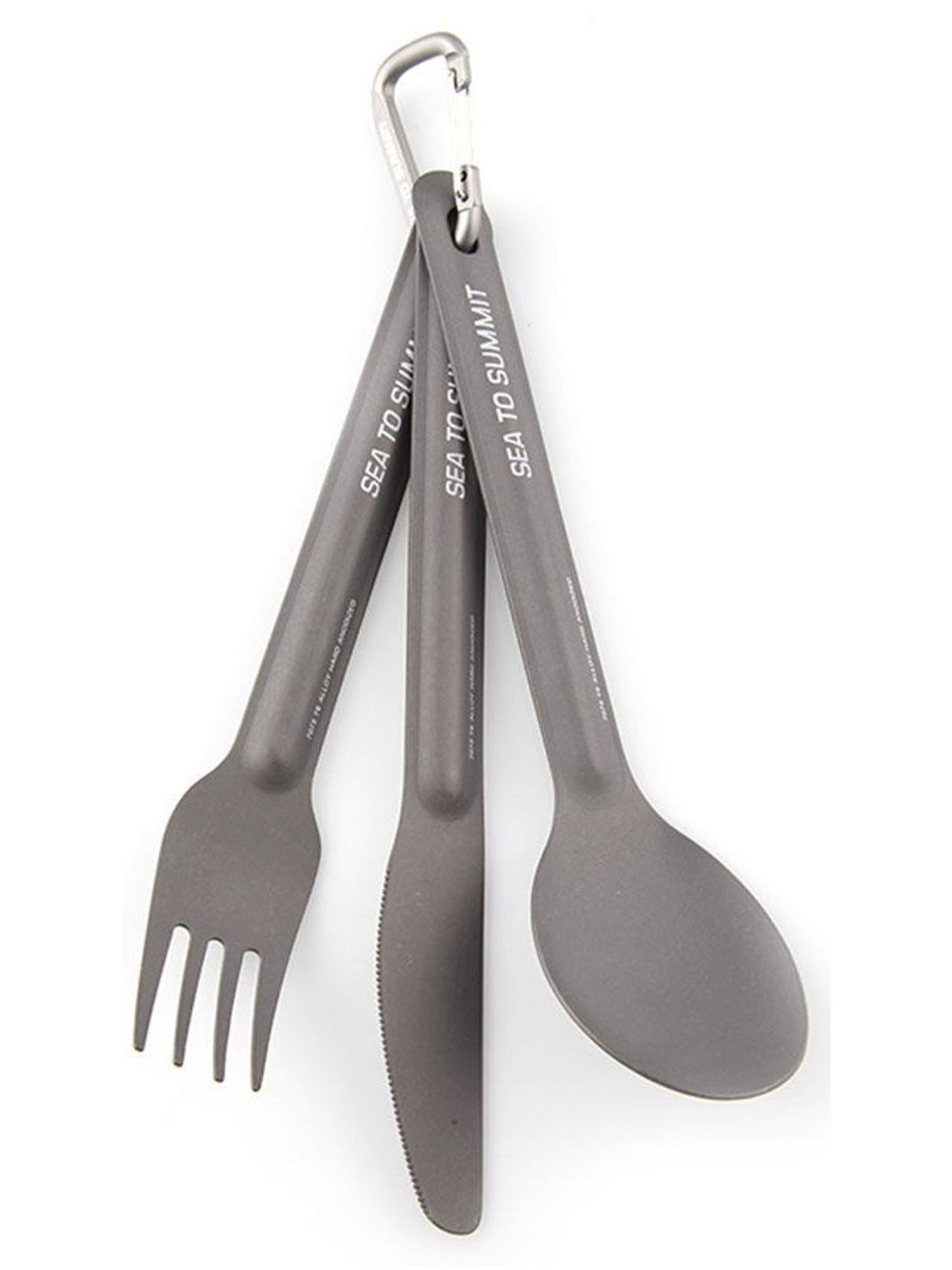 Столовые приборы Sea To Summit AlphaLight Cutlery Set 3pc Knife/Fork and Spoon Grey Anodised