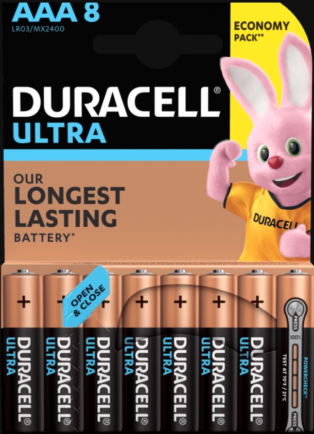 Батарейки Duracell LR03-8BL Ultra