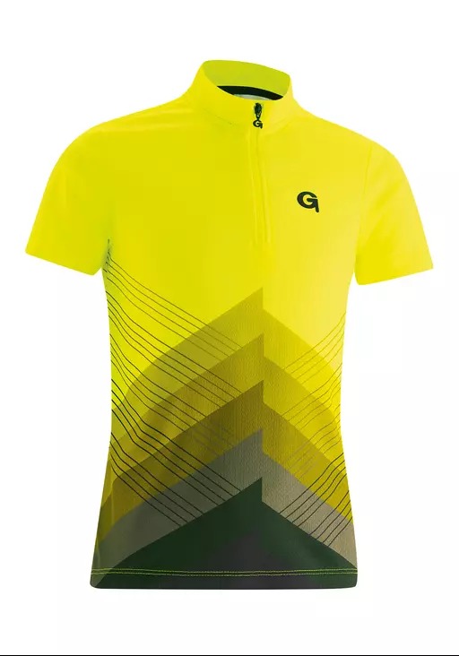 Велоджерси детский Gonso Como Ki-Bikeshirt-1/2-Hz Black/Safety Yellow