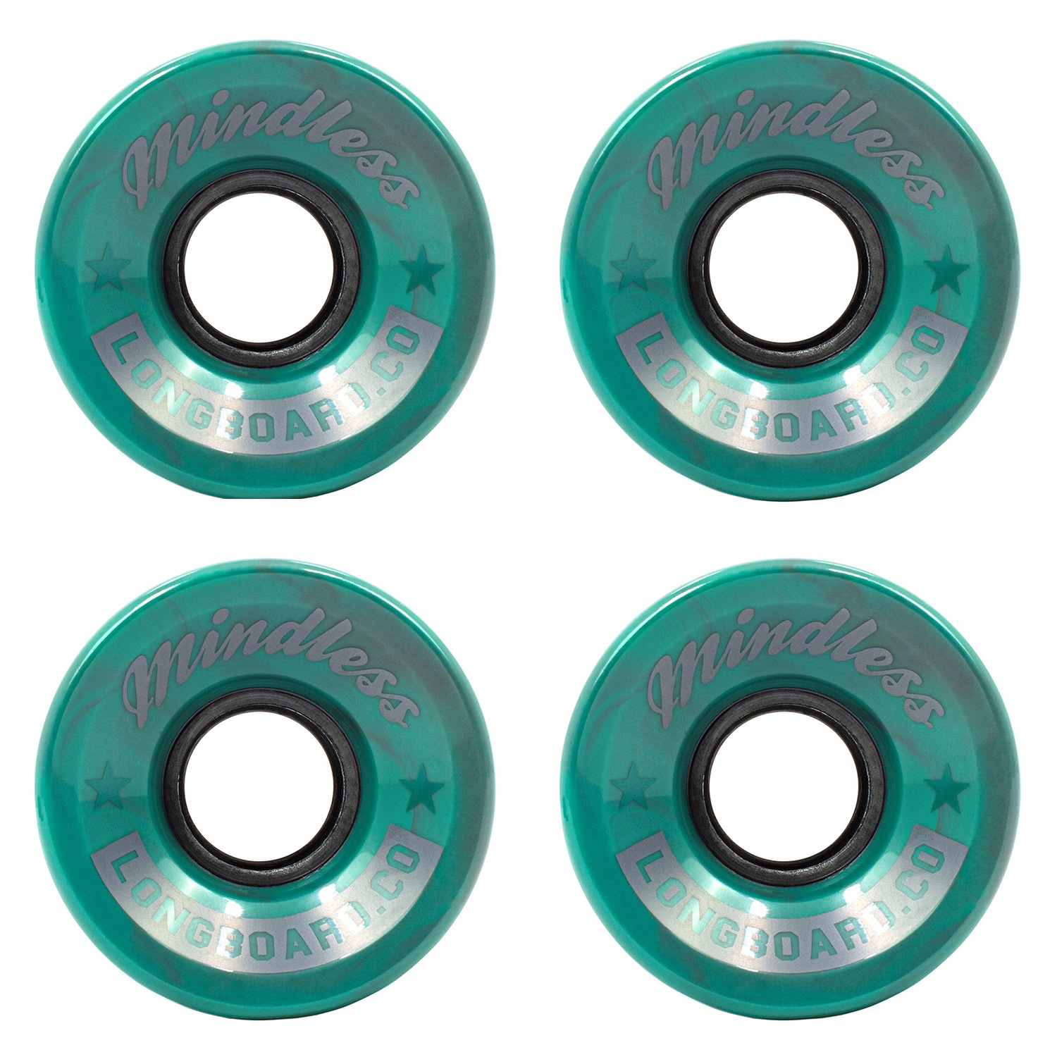 Колёса для лонгборда Mindless Cruiser Wheels Swirl/Teal