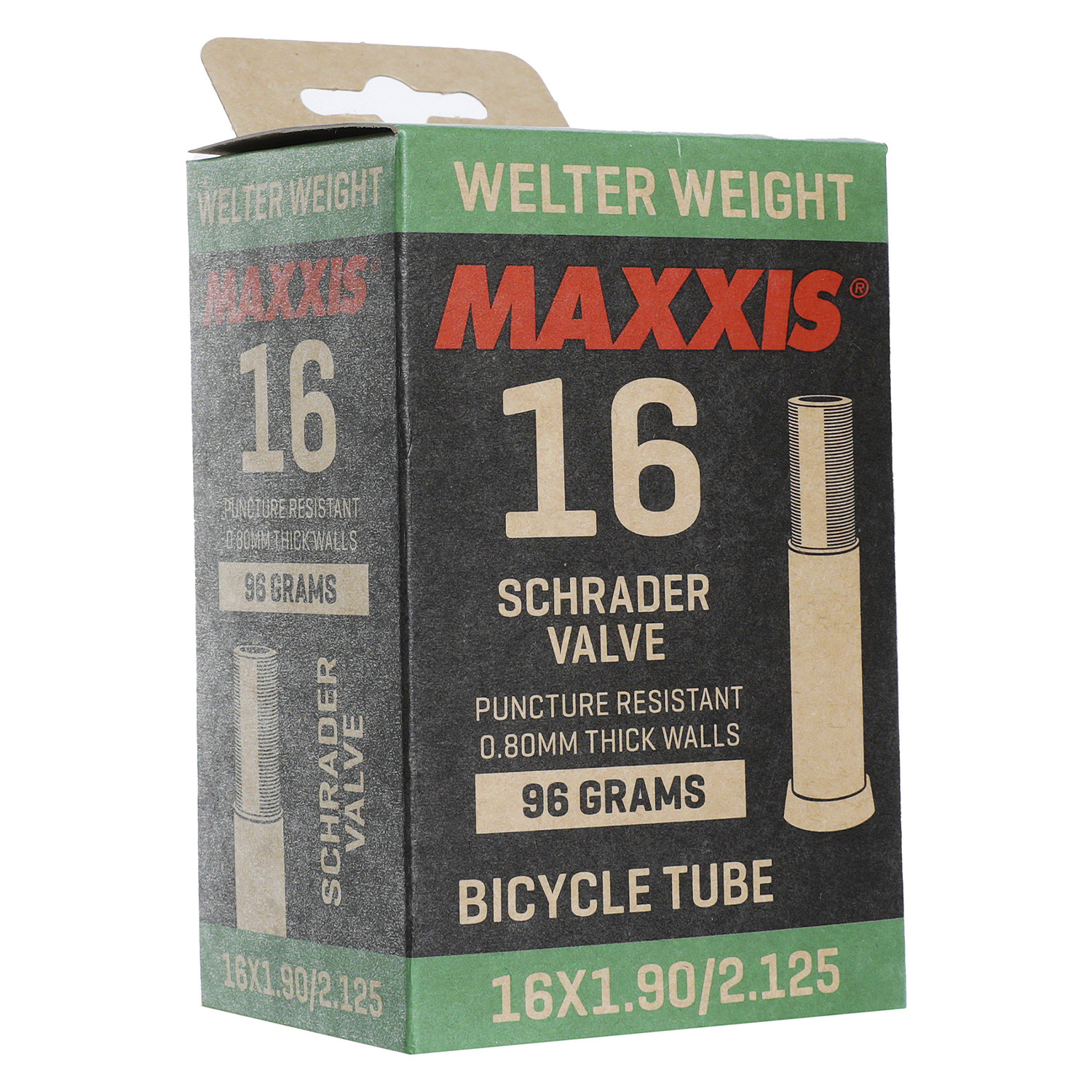 Велокамера Maxxis Welter Weight 16X1.90/2.125 0.8mm Автониппель