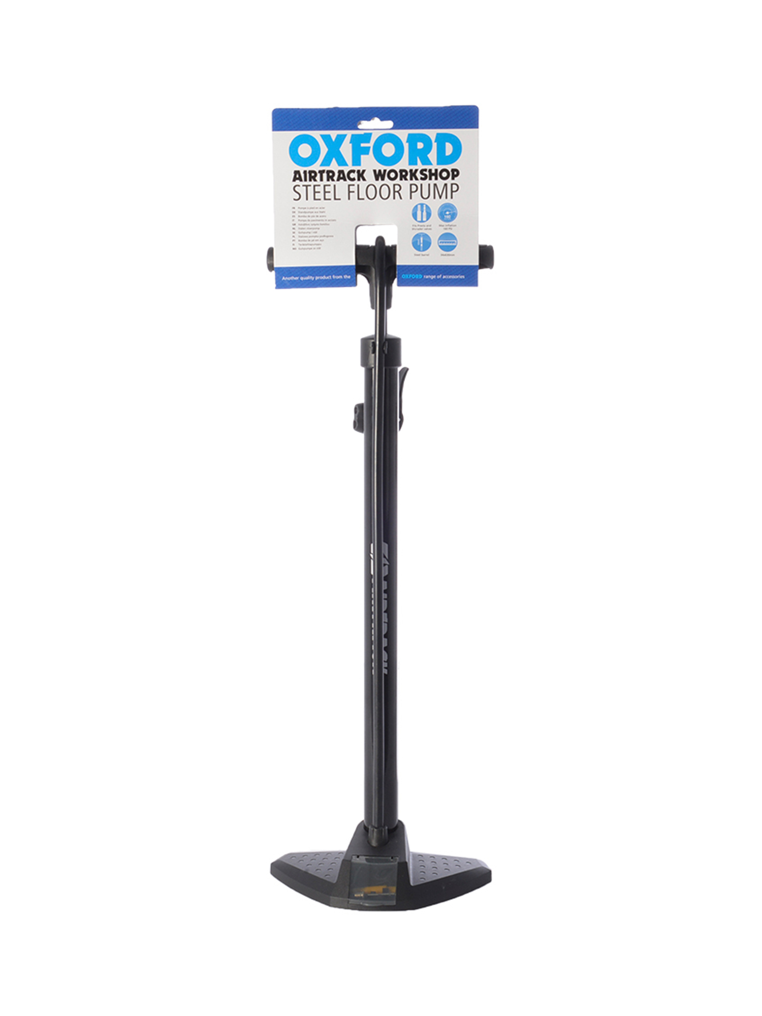 Велонасос Oxford Airtrack Workshop, Steel Floor Pump