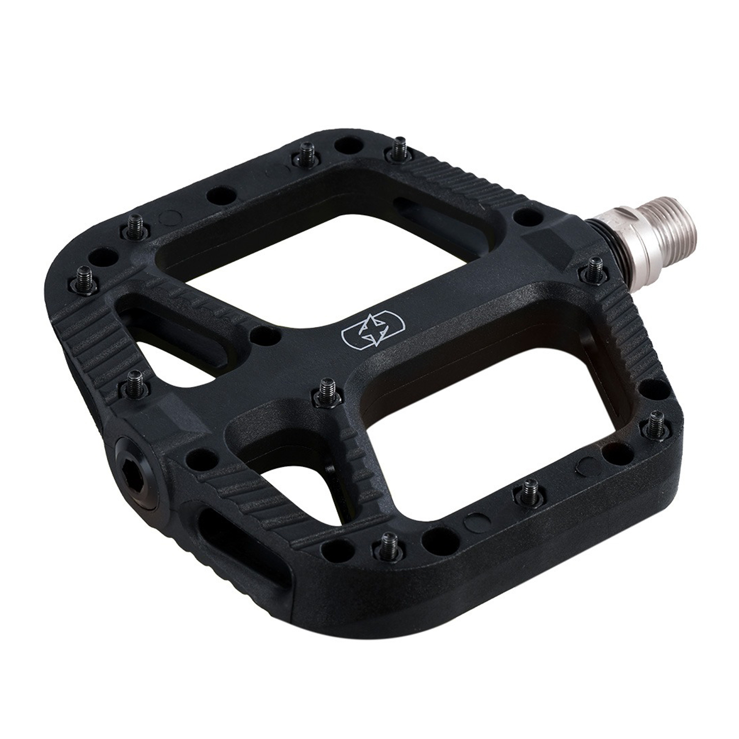 Oxford Loam 20 Nylon Flat Pedals Black