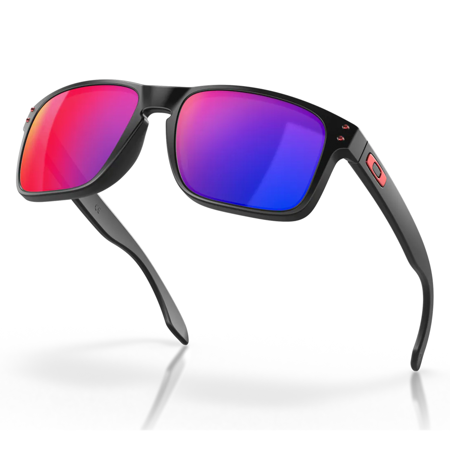 Oakley holbrook matte black ruby iridium polarized deals