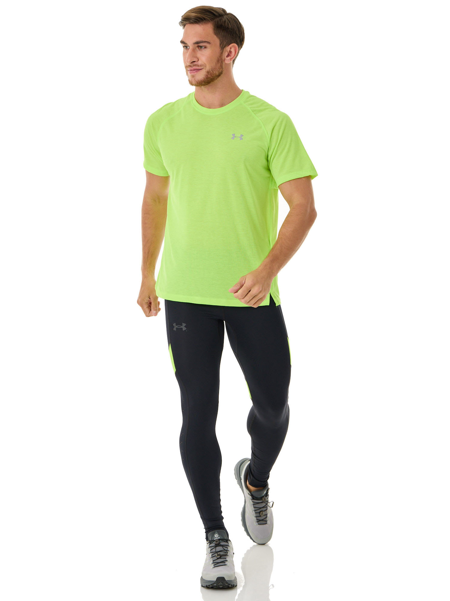 Футболка беговая Under Armour Streaker Lime Surge/Black