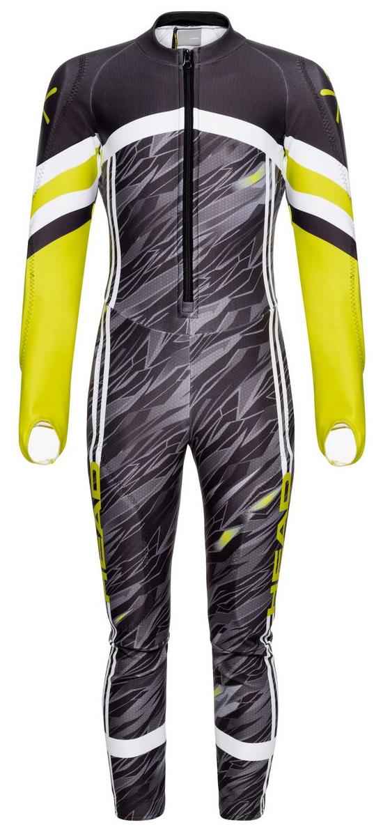 Комбинезон горнолыжный детский HEAD Race Suit Jr Black/Yellow