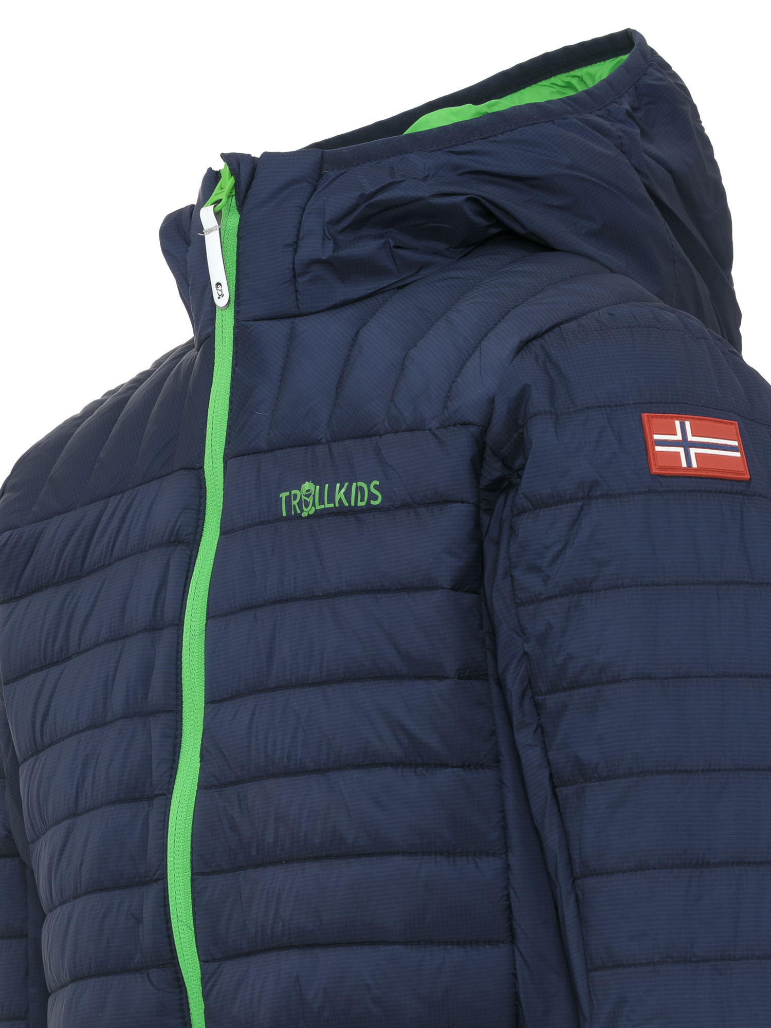 Куртка детская Trollkids Eikefjord Navy/Bright Green