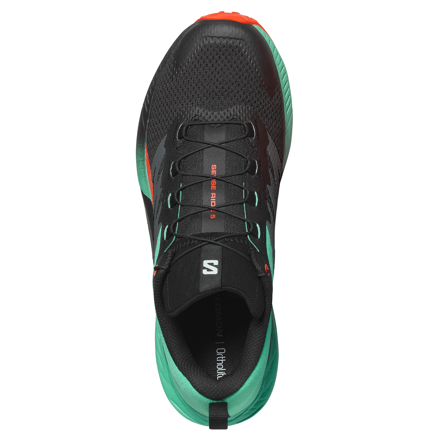 SALOMON Sense Ride 5 Black Bay Cherry Tomato