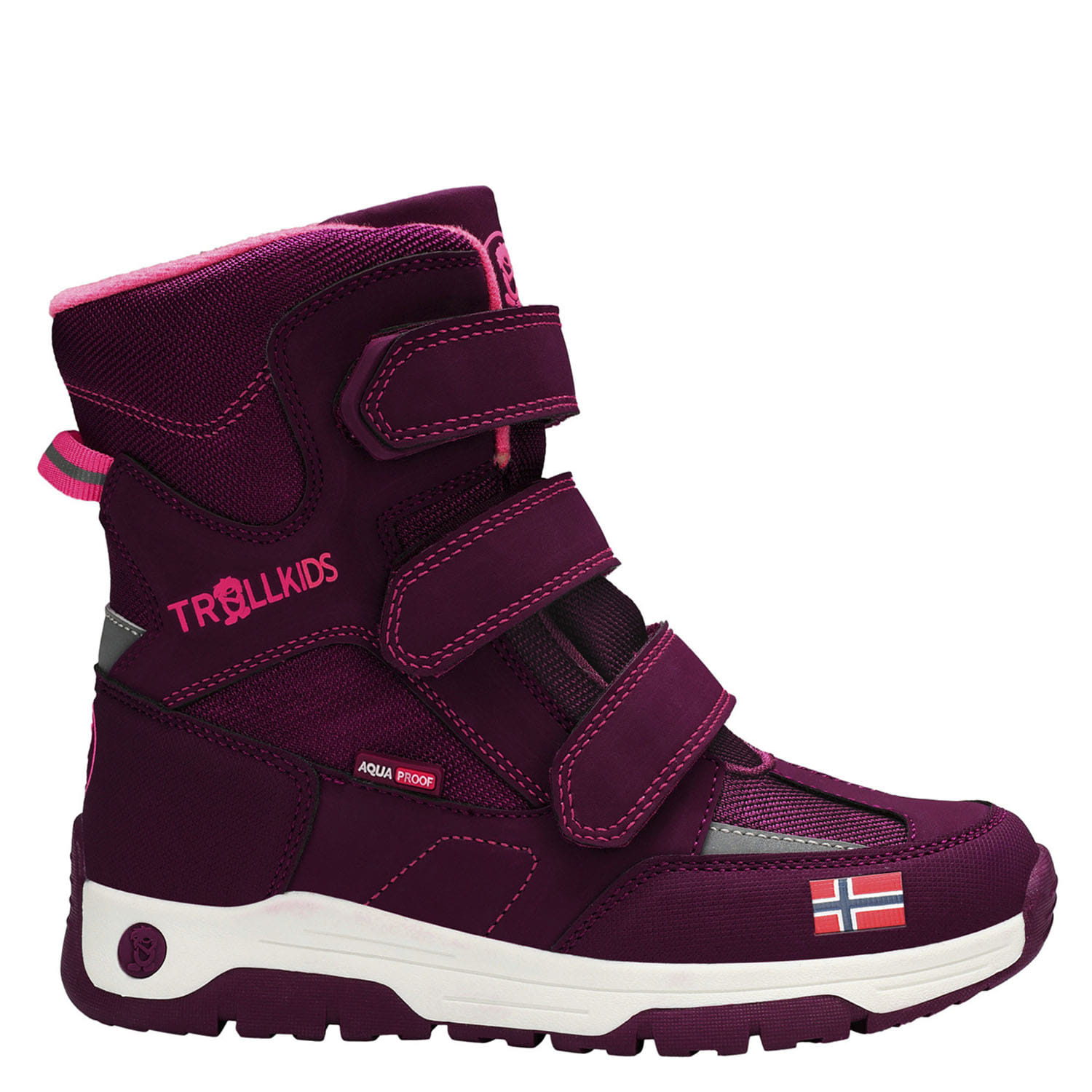 Ботинки детские Trollkids Kids Lofoten Winter Boots Redwood/Sweet Cherry