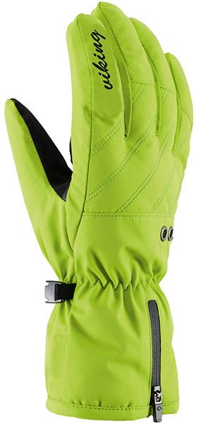 lime green snow gloves