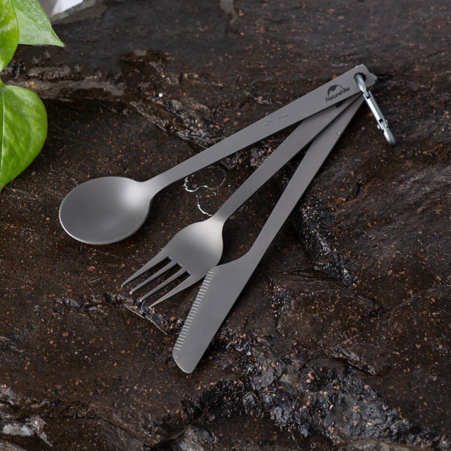 Столовые приборы Naturehike Tzd11 Titanium Cutlery Set Titanium